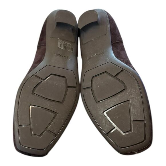 HOGAN Women's Italy Brown Suede Leather Moccasin Pumps 39 9 - Picture 6 of 8